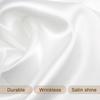 Rectangle Satin Tablecloth Wedding Table Cloth White Black for Party Birthday Events Banquet Decor Home Dinner Tablecloths