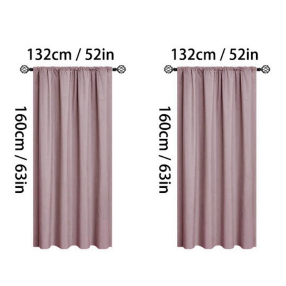 Verdunkelungsvorhang Sonnenschutz Wärmeisolierung Vorhänge Stangendurchzugsvorhang