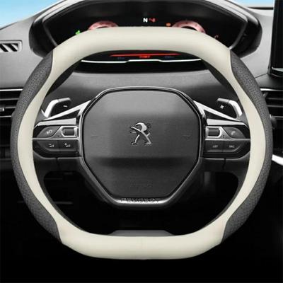 Funda de Cuero para Volante de Coche para Peugeot 2008 3008 5008 2017 2018      2024 2025 Accesorios para Automóvil