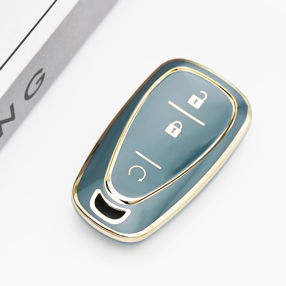 Tpu 3 Buttons Car Key Case Cover Smart Key Shell For Chevrolet Chevy Malibu Camaro Cruze Traverse Spark Equinox Sonic Volt Bolt