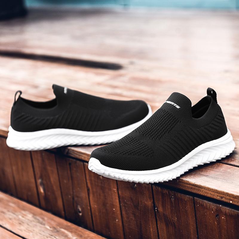 Unisex Breathable Slip-On Flyknit Running Shoes - Low-Top Sock Sneakers for Spring/Summer