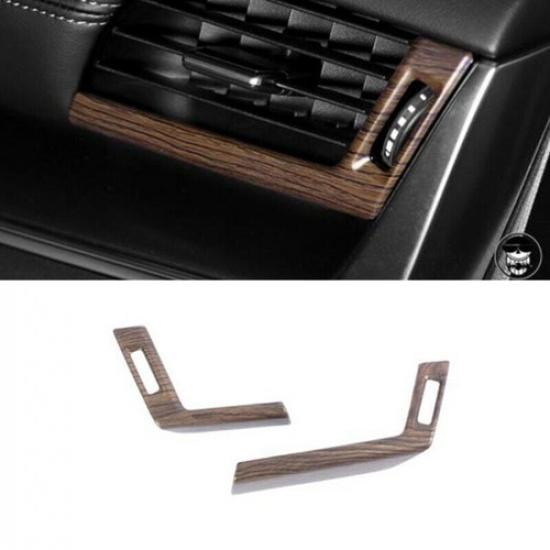 Wood Grain 2PCS Front Side Air Outlet Vent Cover Trim For Nissan Rogue -2024