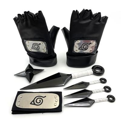 Anime Cosplay Cartoon Kakashi Rukavice Kunai Plastové PVC doplňky Shuriken Props
