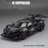 1:24 Apollo IE EVO Sports Car Toy Models Alloy Diecast Mini Supercars Sound Light Doors Opened Pull Back for Children Presents
