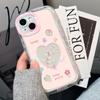 Personalized love English applicable iPhone17ProMax mobile phone case 14 Apple 13 fine hole 12/15 simple 16