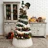 Knitted Christmas Tree Skirt & Apron for Holiday Decor