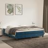 vidaXL Boxspringbettgestell Dunkelblau 180x200 Cm Samt