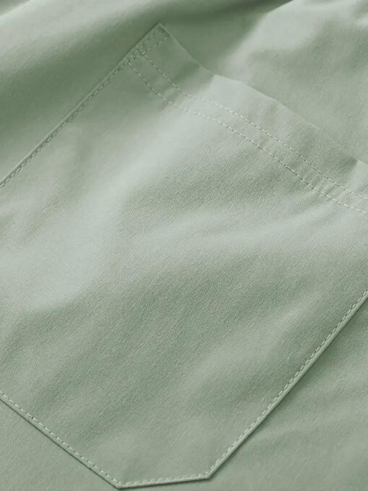 Waist Drawstring Fake Two Patch Men's Casual Sports Shorts Beach Pants