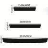 9PCS Car Door Sills Guards Stickers Film Anti Scratch Carbon Fiber Protector Scuff Pedal Cover Auto Accessories