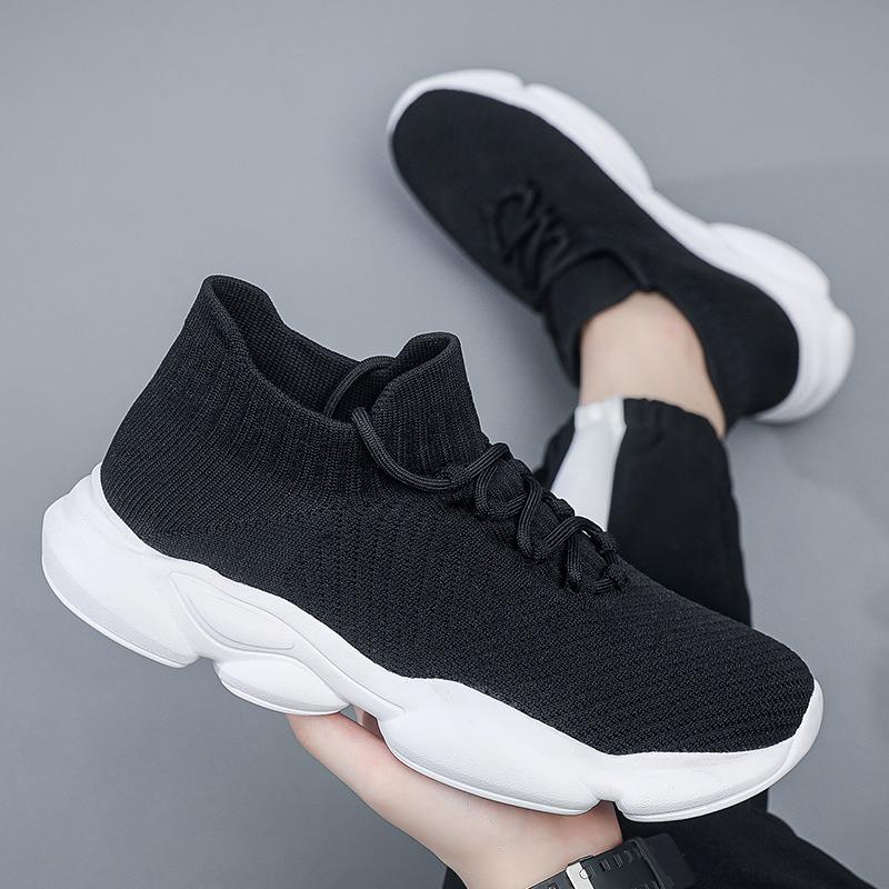 Men's and Women's Walking Shoes Summer New Fly-woven Mesh Shoes Couple's Cold Sticky Shoes Soft-soled Running Shoes Socks Shoes