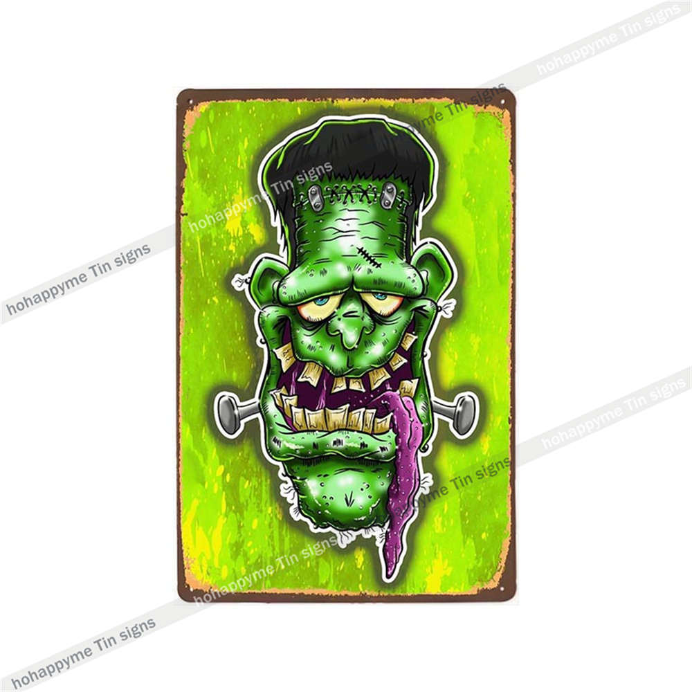Decor Rat Fink Metal Vintage Sign Retro Decorative Plaque Garage Man Cave Bar Pub Club Tin Painting Home Living Poster 20x30c