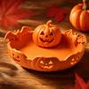 3D Printed Halloween Desk Ornament Lantern Shaped Bat Decoration Pumpkin Jewelry Tray  Autumn