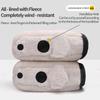 2PCS Winter Electric Bike Gloves - Warm Thickened Handle Covers, Rainproof & Windproof Motorcycle PU Leather Hand Protective Glo