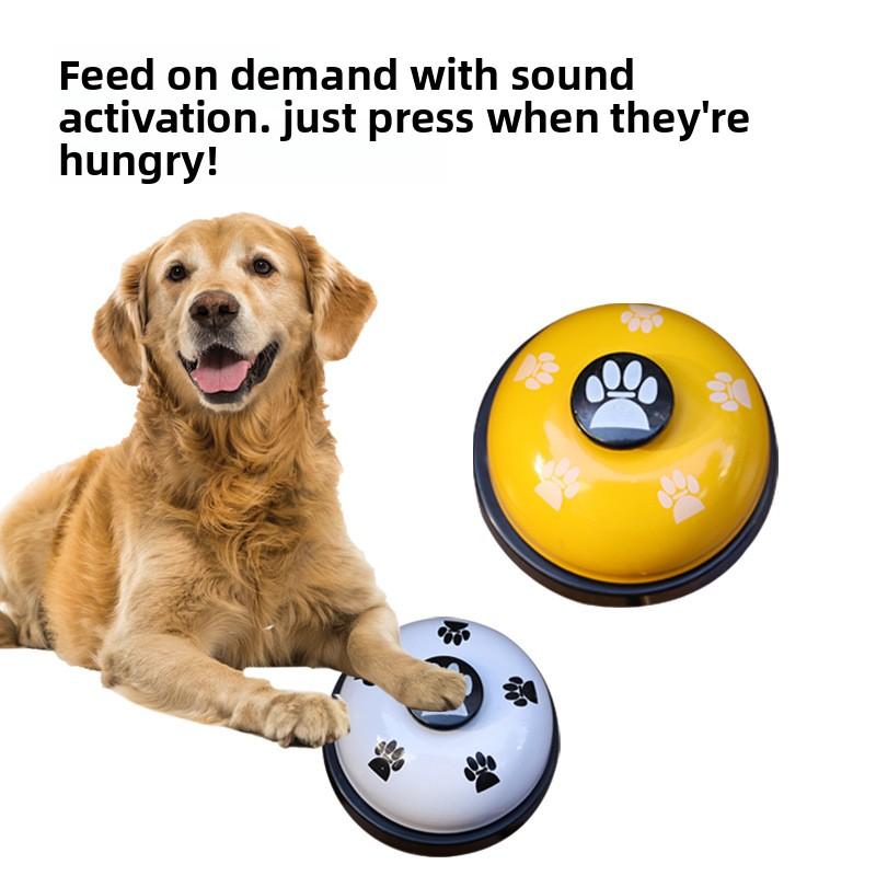 Cat and Dog Trainer, Pet Footprint Bell, Teddy Dog Bell, Meal Bell, Dog Intelligence Toy, Golden Retriever Bell