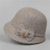 Hat Female Season Mother Grandma Old Lady Warm Hat Thickened Woolen Basin Hat Foreign Gas