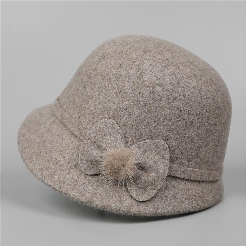 Thickened Woolen Basin Hat for Women, Mothers and Grandmas, Warm in Season