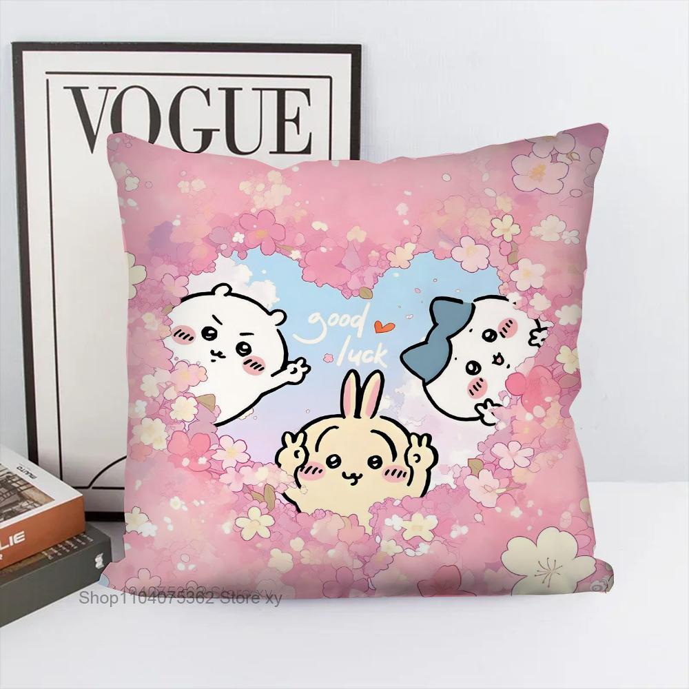 Kawaii Jokes Bear Pillow Case Square Pillow Bedroom Sofa Leisure Comfort Cushion Car Living Room Home Decoration
