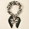 Luxury Leopard Print Square Scarf Women Soft Satin Hairband Neckerchief Tie Female Headband Foulard Mother's Day Gift