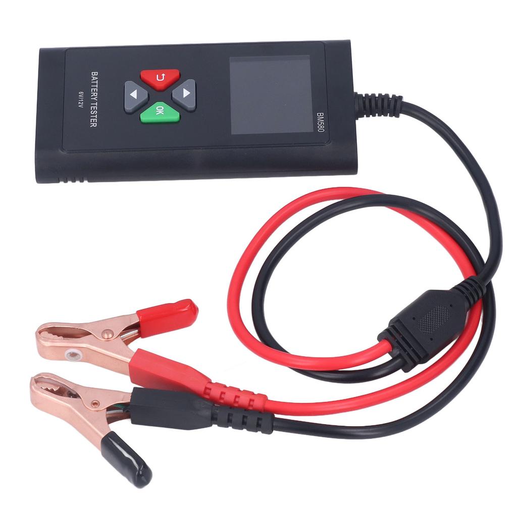 Battery Tester Portable 6V 12V Industrial Automobile Battery Analyzer with 2.4in TFT Color Screen