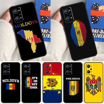 Moldova Flag For Realme C55 C67 C61 C75 C53 C51 C21Y C25S GT 6 6T 5 GT7 Pro 10 11 12 13 14 Pro Plus Case