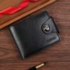 Men's Horizontal Zipper Wallet with Magnetic Buckle - Youth Card Holder