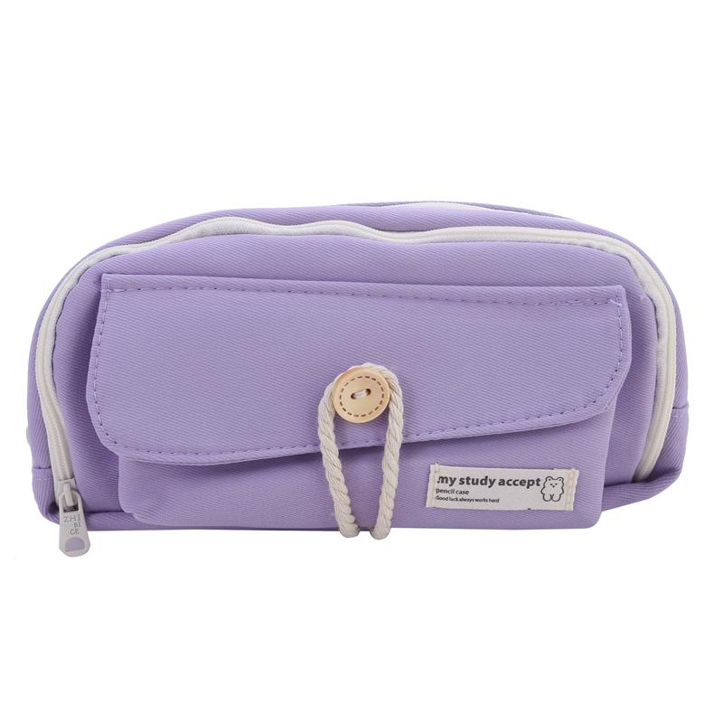 Japanese Style Large Capacity Pencil Case Stationery Case Minimalist Student Stationery Bag
