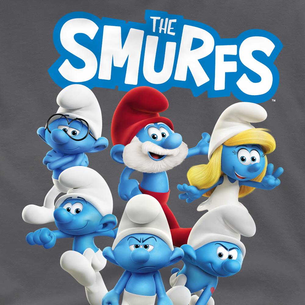 The Smurfs Unisex Adult Group Shot T-Shirt