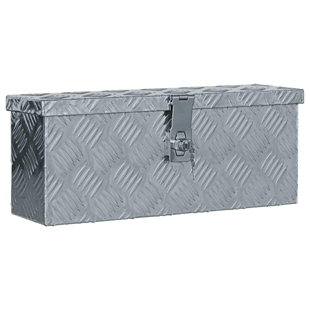 

vidaXL Aluminum Box Silver 48.5x14x20cm