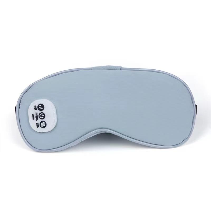 

Sleep Eye Masksheet Black-Out Memory Foam Breathable Reusable Cover with Hot-Cold Compress and Vibration PracticalDesign светло-синий