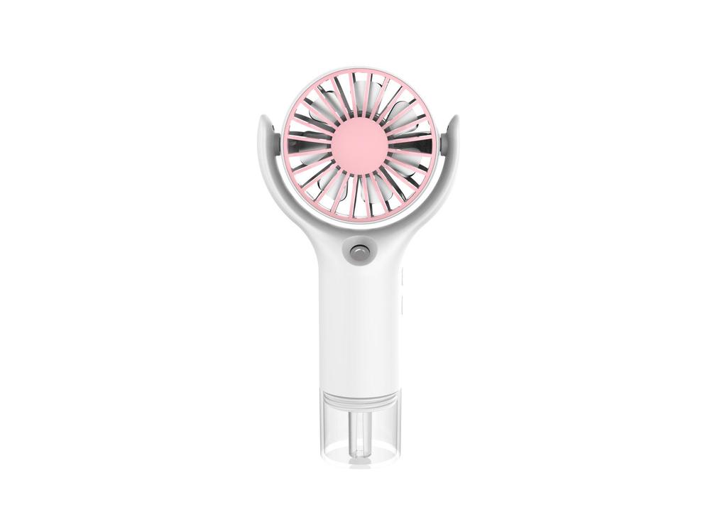 Portable Foldable Mini Fan with USB & Spray Function for Student Dorms