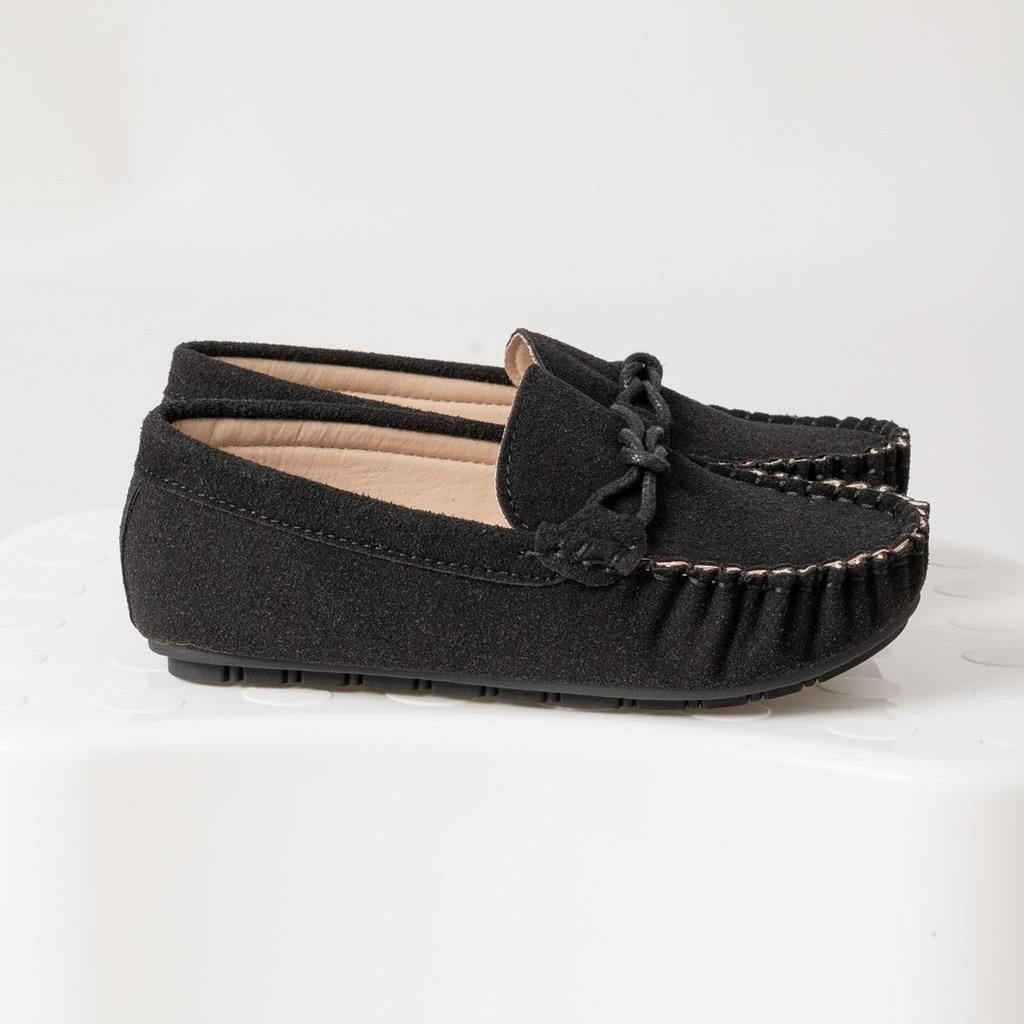 2025 Spring Kids' Suede Slip-on Loafers - Casual Style