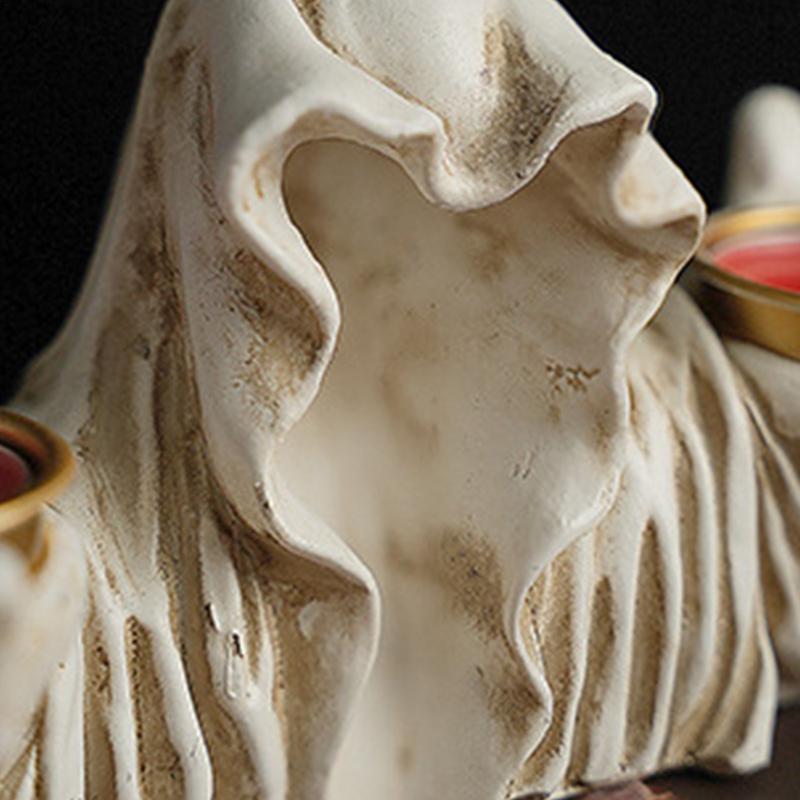 Halloween Horror Ghost Tea Light Candle Holder Gothic Candle Holder Decoration Home Holiday Party Table Decoration