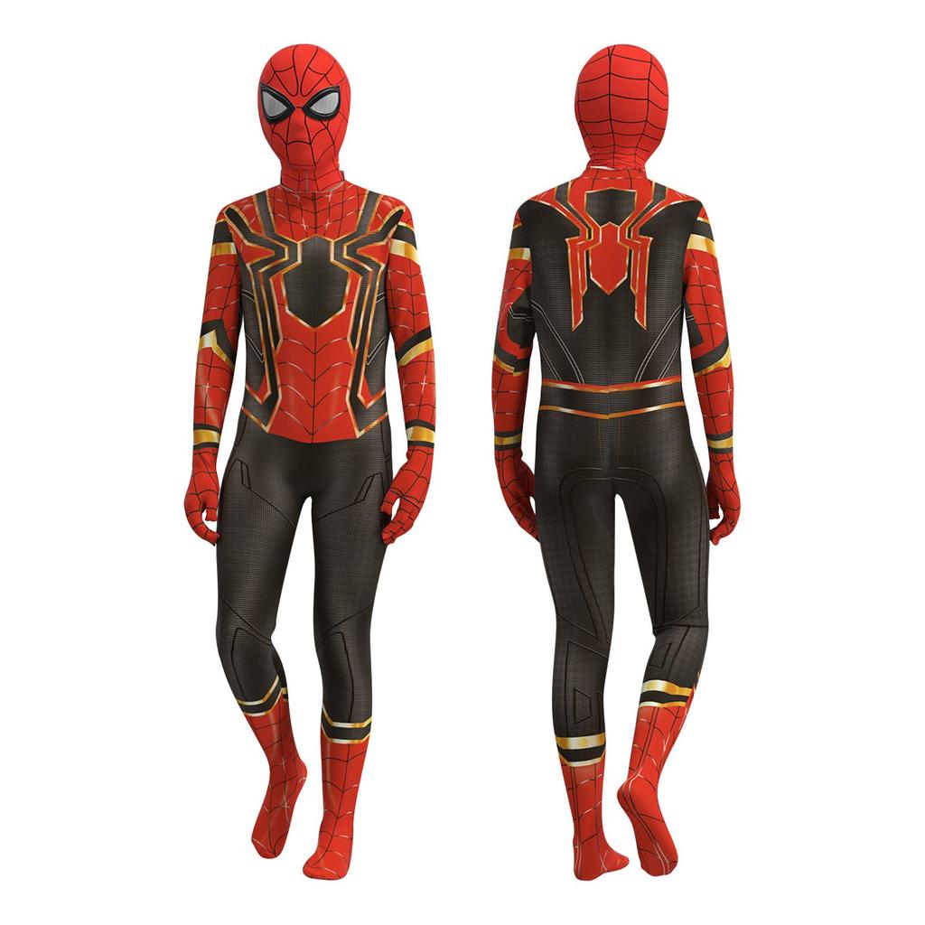 Kids Superhero Costume Full Body Suit with Mask - High Quality Spandex Halloween Cosplay Outfit for Boys