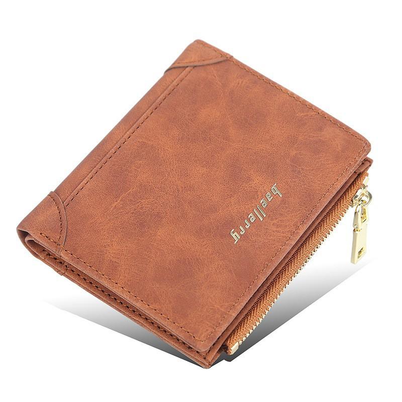 Wallet Men's Short Korean Version Youth Multi Card Vertical Fashion Zipper Coin Purse
