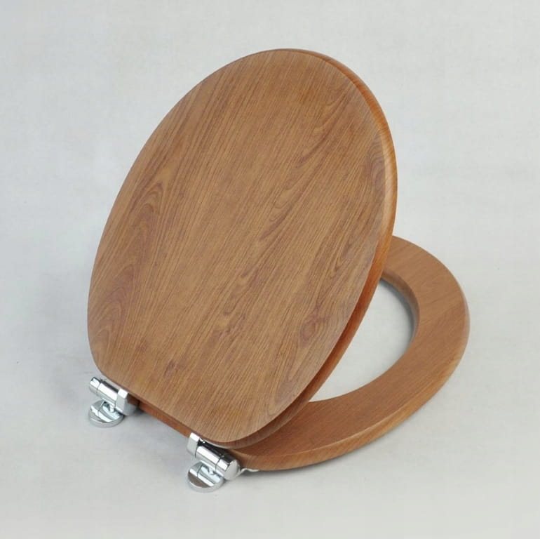 Soft-close toilet seat 37x55x495cm brown Nergis