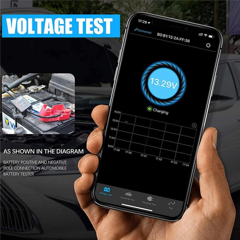 A96I-2X Bluetooth BM2 12V Battery Monitor Car Battery Analyzer Test Battery Diagnostic Tool For Android IOS Phone