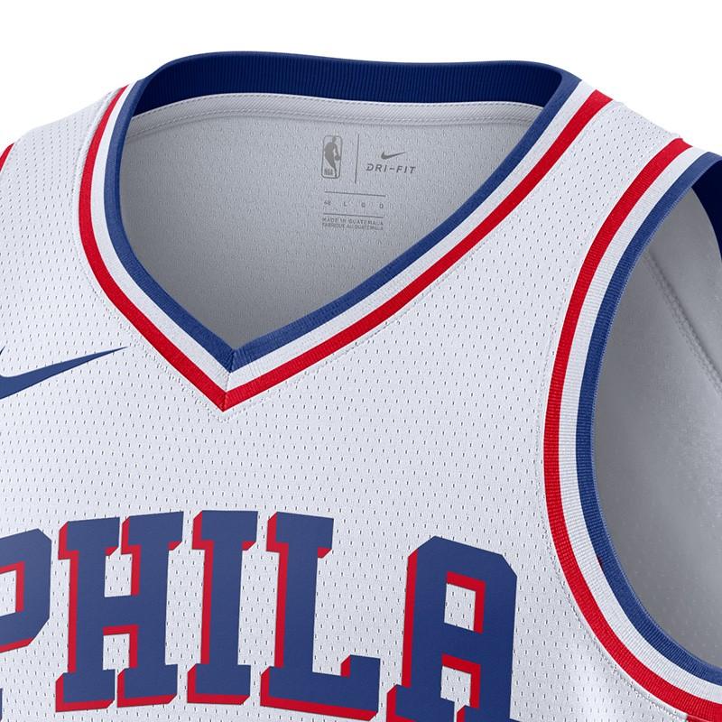 Nike NBA Swingman Jersey, Philadelphia 76ers Men Tops White 864441-102