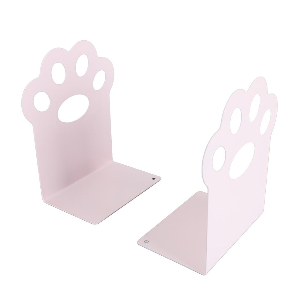 Metal Bookends Cartoon Cat Claw Decorative   Desk Magazine Book Ends for Home School  