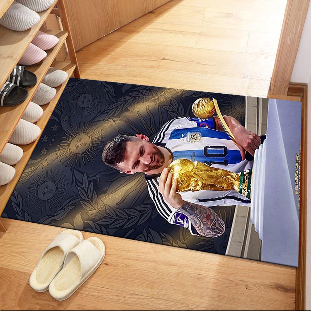 Messi 531 Area Rug Suitable for Dormitory Living Rooms Bedrooms Game Room Antislip Carpet Decorate Offices
