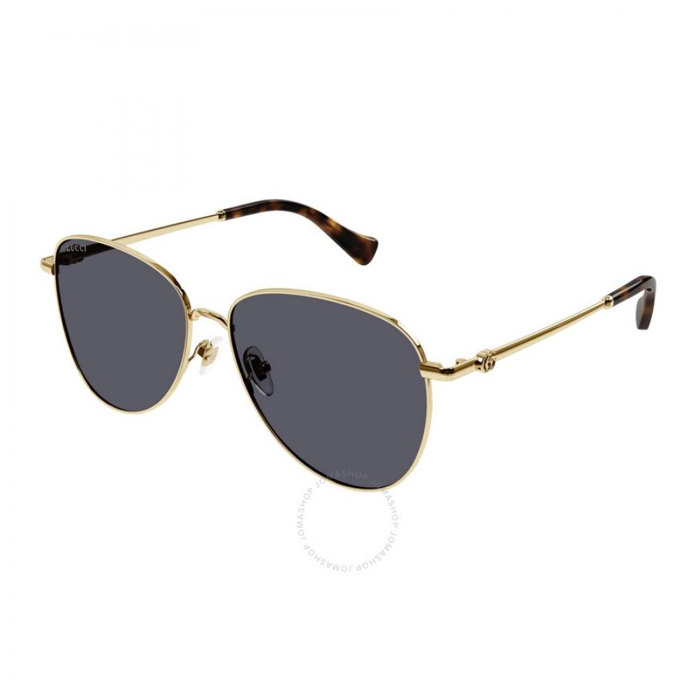 

Gucci Grey Pilot Ladies Sunglasses Gg1419s 001 60