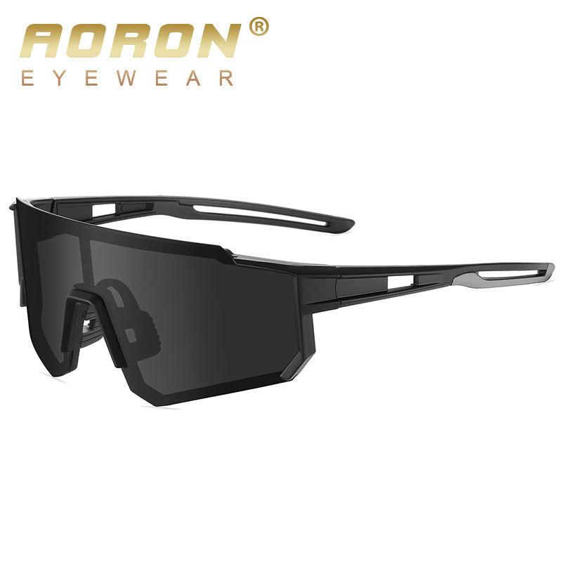 AORON Big Lens Cycling Sunglasses Outdoor Fashion Sport Driving Skiing Glasses for Men Women Polarized Sunglasses
