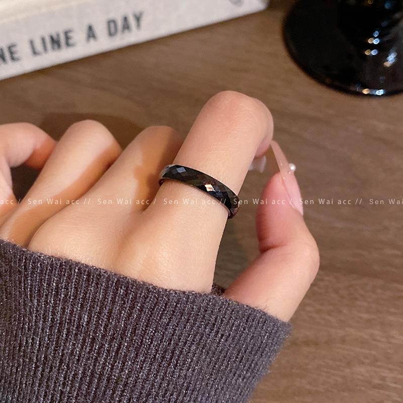 Design Plain Ring Ring Women's New Chinese Style Index Finger Ring National Style Jewelry