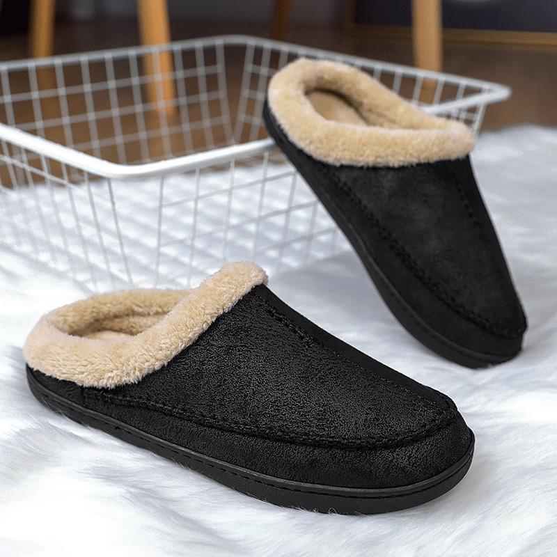 Cotton slippers winter large size indoor warm new plush cotton shoes