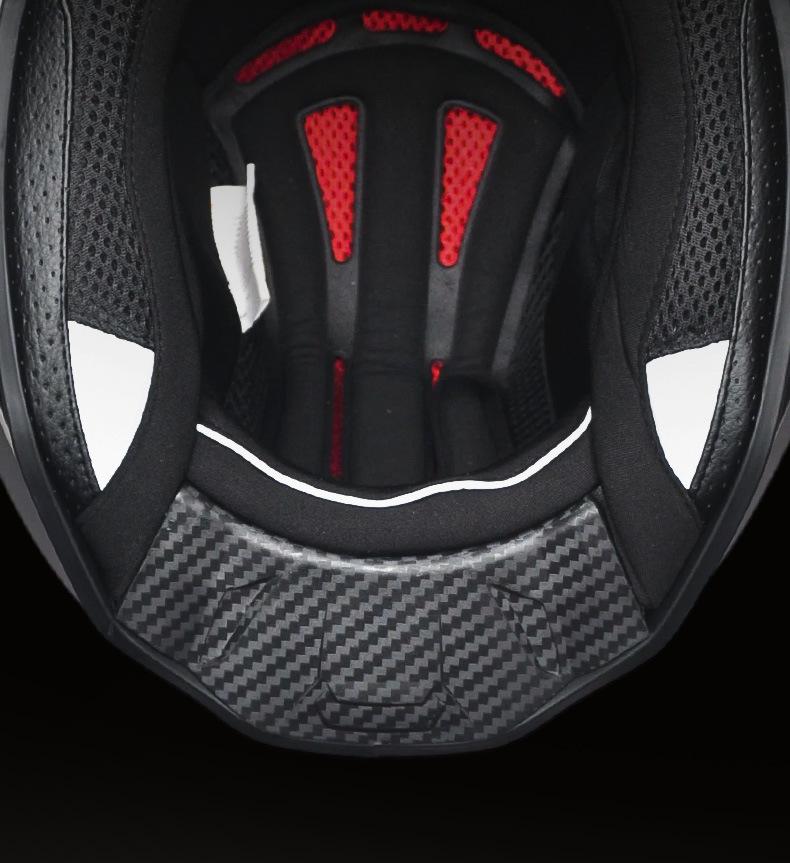 A-Class Unisex Motorcycle Helmet: Double Visor Full Face for Touring & Off-Road Use