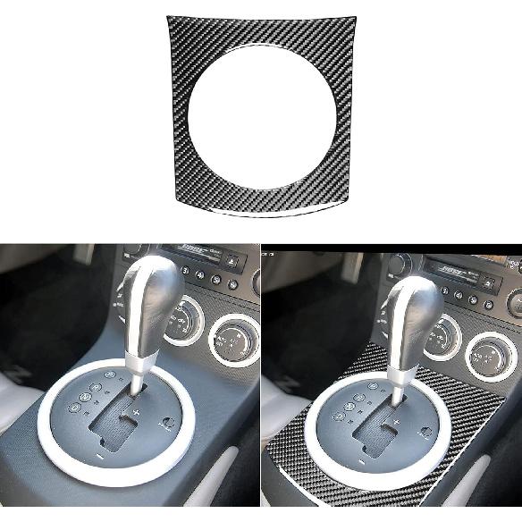 

Real Soft Carbon Fiber Center Console External Gear Shift Frame Decoration Cover Sticker Compatible with 350Z 2003 2004 2005 2006 Auto Interior чёрный