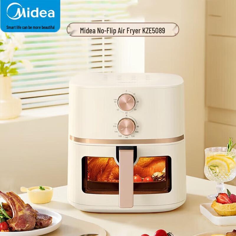 Midea MF-KZE5089 5L Smart Air Fryer with Visible Window CN plug (adapter included)