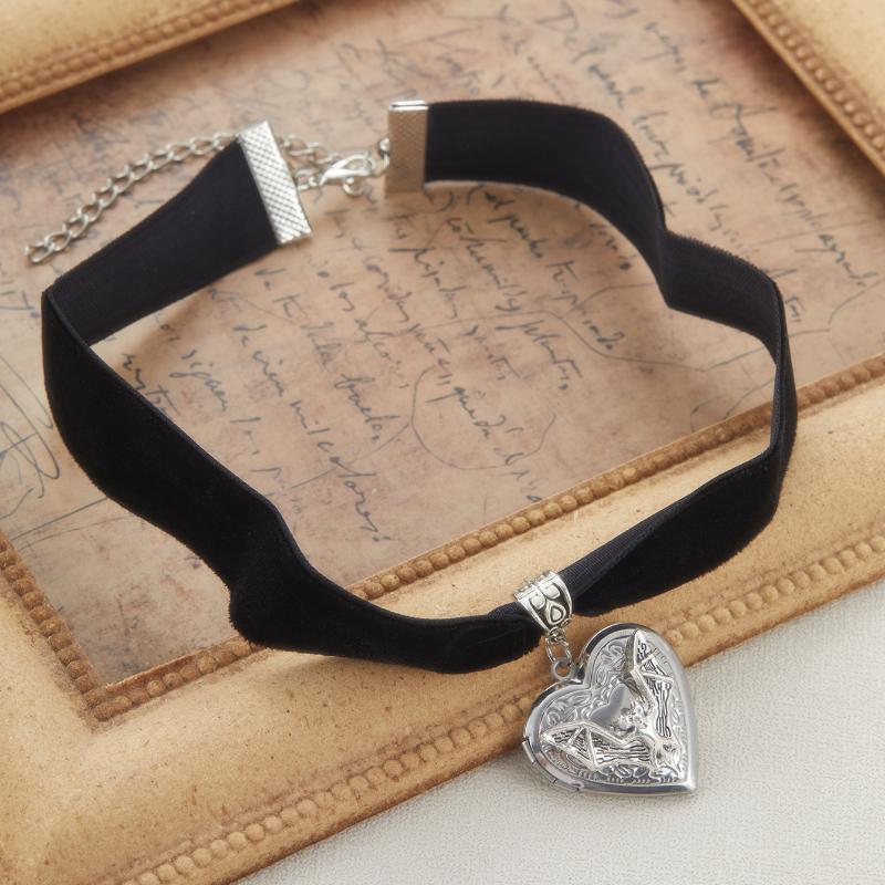 

Heart Pendant Necklace Retro Punk Style Men Women Jewelry Accessories