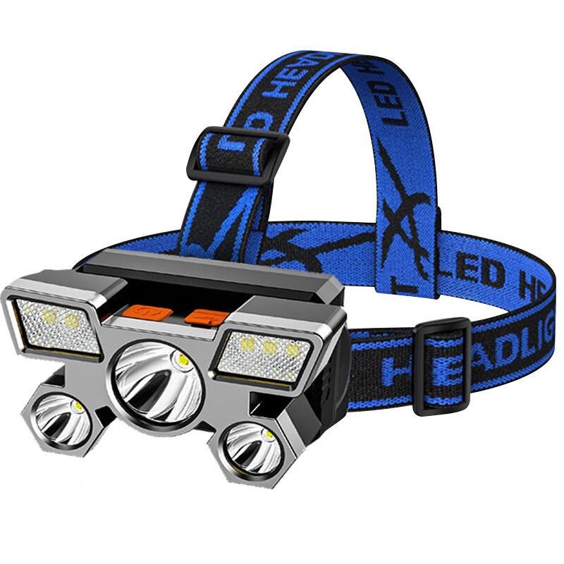 Yuanciu LED Strong Light 5-Head Rechargeable Headlamp