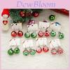 Christmas Snowflake Star Resin Earrings With Electroplated Finishes For Women