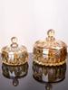 Creative European Style Crystal Glass Candy Jar Household Transparent Sugar Jar Snack Storage Bottels with Lid Storage Jar